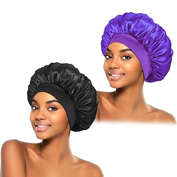 ZHENSILK Silk Hair Bonnet for Women – Soft Elastic Sleep Cap for Natural Curly Hair, Cooling Wrap for Spa Style Self Care Nights