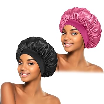 ZHENSILK Silk Hair Bonnet for Women – Soft Elastic Sleep Cap for Natural Curly Hair, Cooling Wrap for Spa Style Self Care Nights