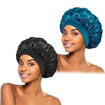 ZHENSILK Silk Hair Bonnet for Women – Soft Elastic Sleep Cap for Natural Curly Hair, Cooling Wrap for Spa Style Self Care Nights