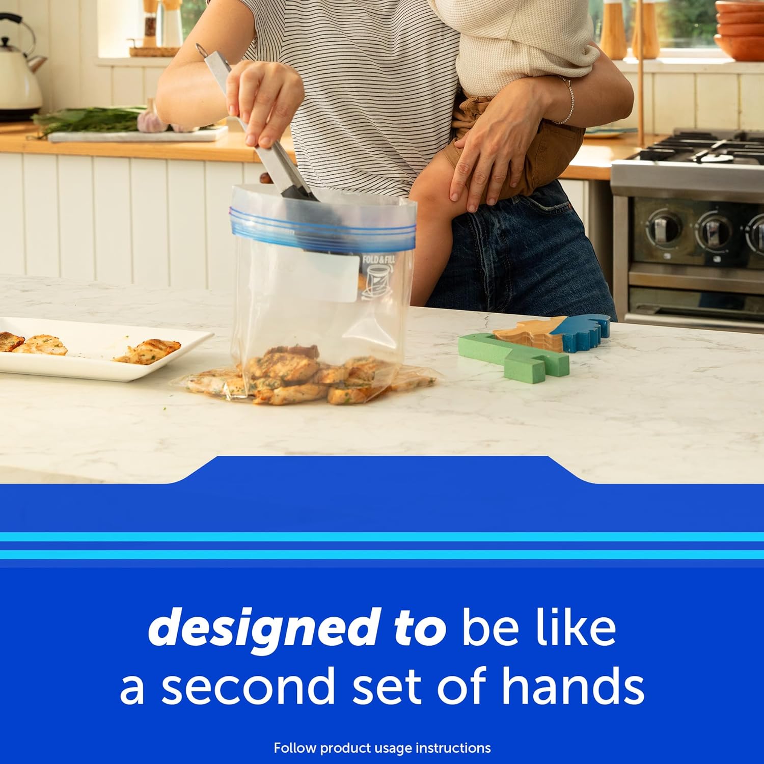 Ziploc Gallon Freezer Bags – Streamlined Bulk Storage to Simplify a Clean, Clutter-Free Kitchen