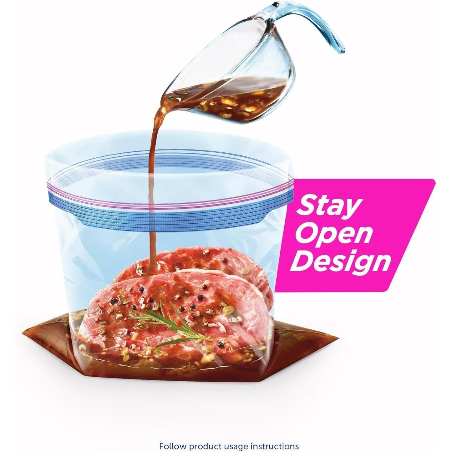Ziploc Gallon Freezer Bags – Streamlined Bulk Storage to Simplify a Clean, Clutter-Free Kitchen