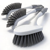 3 Pack Scrubbing Brush for Bathroom and Floor Chores – Extended Handle Cleaning Tools to Speed Up Weekly Tasks