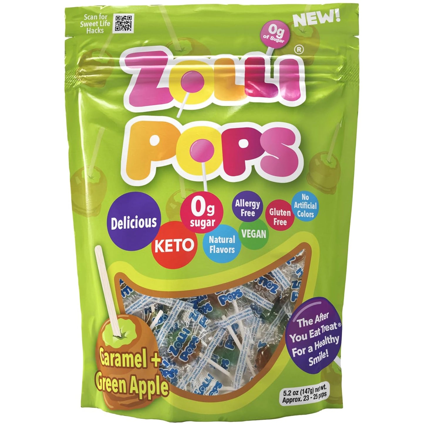 Zollipops Sugar-Free Candy Gift – Allergy-Free Lollipop Variety Pack for Holiday Care Packages and Stocking Stuffer