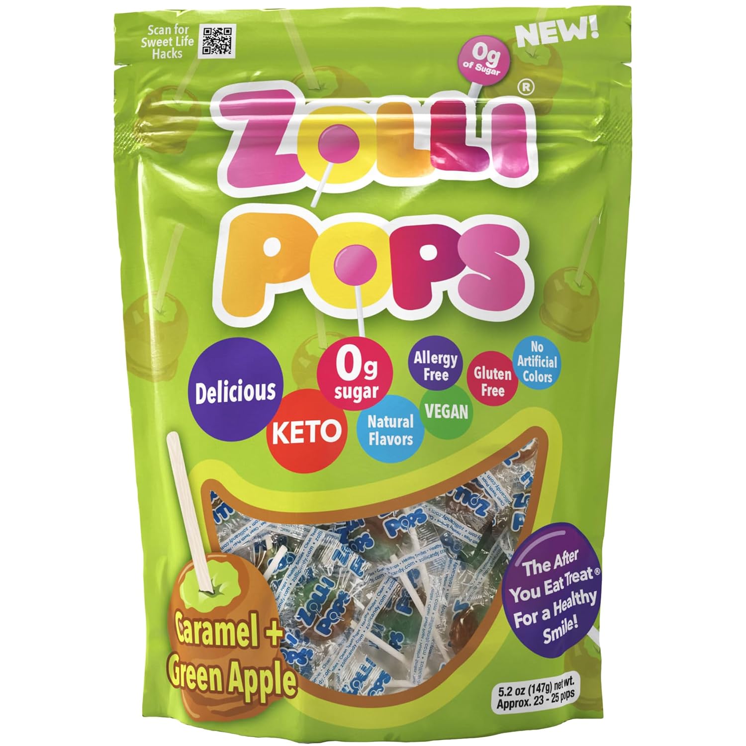 Zollipops Sugar-Free Candy Gift – Allergy-Free Lollipop Variety Pack for Holiday Care Packages and Stocking Stuffer