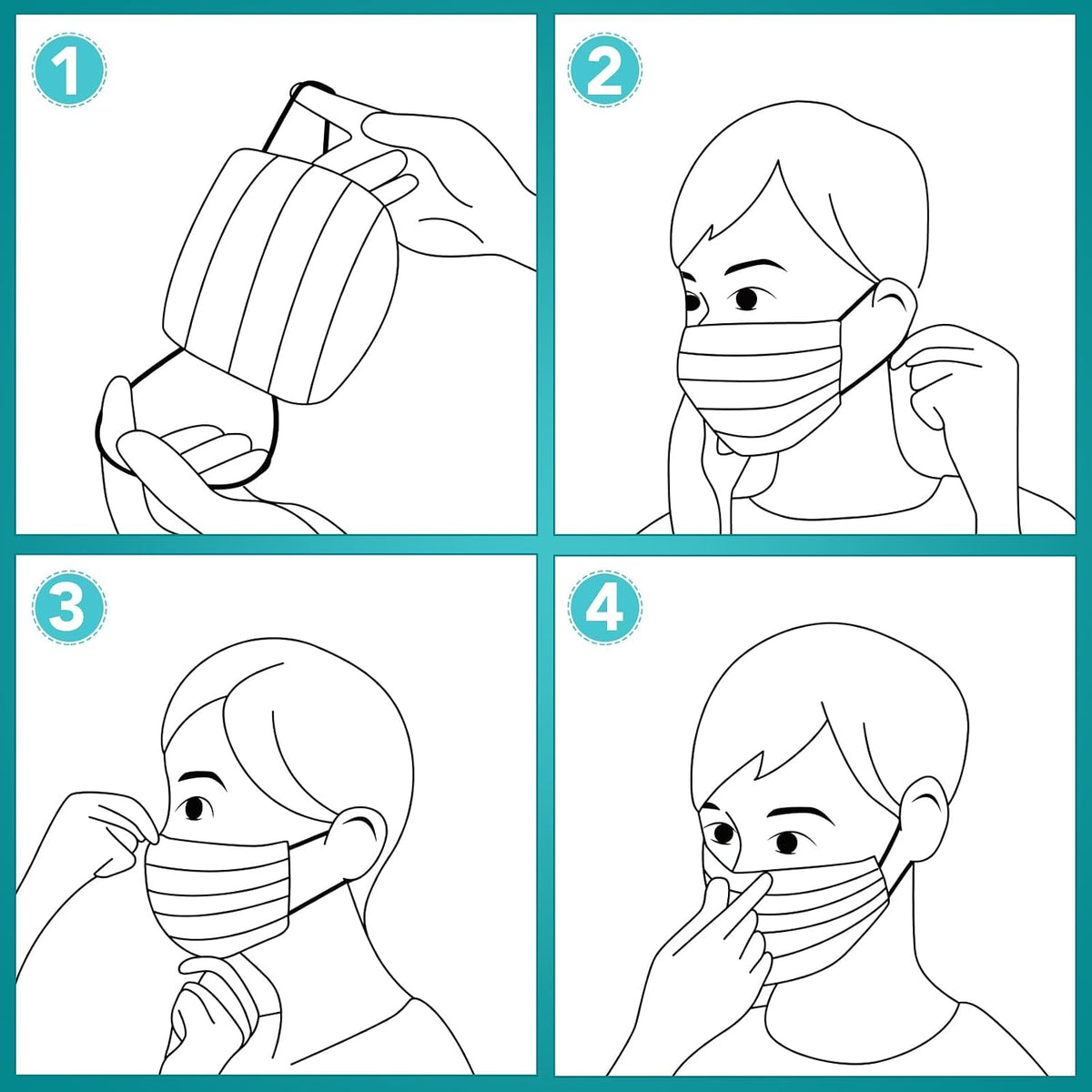ZTANPS 3 Ply Black Face Masks Bulk – Disposable Coverage for Public Transit and Outdoor Errands